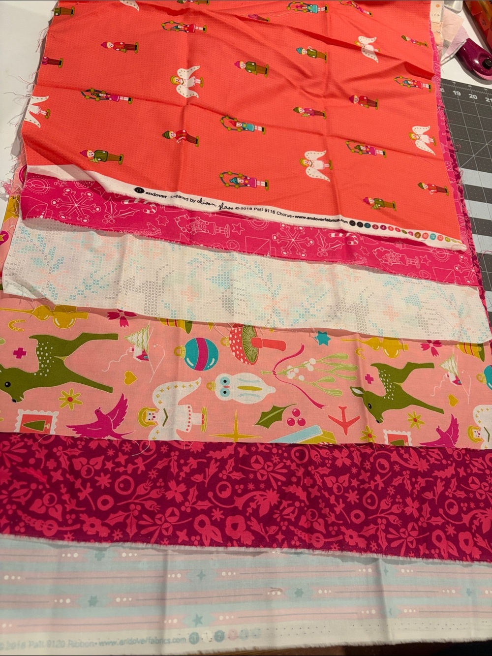 Alison Glass Holiday Quilt Fabric Fat Quarter Bundle